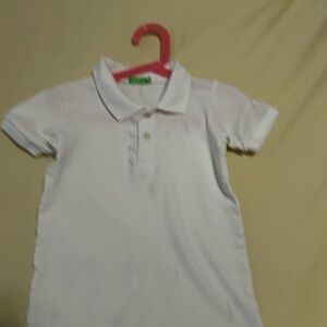 Classic Kids Polo Shirt in White